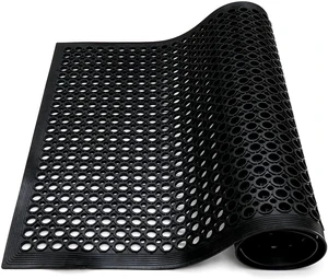 Commercial Grade Anti-Fatigue Rubber Floor Mat, Grease Resistant & Non-Slip Recycled Tire, for Restaurant, Kitchen, Bar, Garden & Outdoor Wet Areas (36"x 60") Black Commercial Grade Anti-Fatigue Rubber Floor Mat, Grease Resistant & Non-Slip Recycled Tire, for Restaurant, Kitchen, Bar, Garden & Outdoor Wet Areas (36"x 60") Black