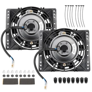 Universal 6" Electric Radiator Cooling Fans Pull Type, Pack of 2 Universal 6" Electric Radiator Cooling Fans Pull Type, Pack of 2