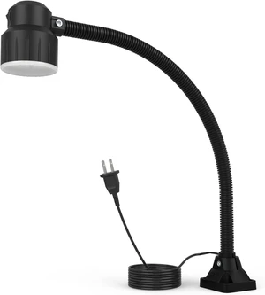 20" Flexible Gooseneck LED Work Light with 35 LEDs, 1200 Lumen Machine Lamp for Lathe, CNC, Milling, Drill Press & Sewing Machine Industrial Lighting, 120V 20" Flexible Gooseneck LED Work Light with 35 LEDs, 1200 Lumen Machine Lamp for Lathe, CNC, Milling, Drill Press & Sewing Machine Industrial Lighting, 120V