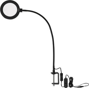 LED Work Light with Magnifying Glass & Clamp Base LED Work Light with Magnifying Glass & Clamp Base