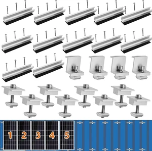 Aluminum Solar Panel Roof Mounting Brackets & Rails Aluminum Solar Panel Roof Mounting Brackets & Rails