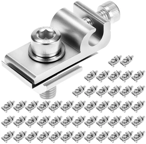 6.750 PCS Aluminum Alloy Grounding Tab Buried Connectors for Solar Panels Grounding Clips & Ground Lugs Compatible with Various Rail Types 6.750 PCS Aluminum Alloy Grounding Tab Buried Connectors for Solar Panels Grounding Clips & Ground Lugs Compatible with Various Rail Types