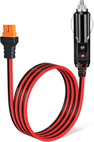 XT60i 12AWG 20Amp Car Charge Cable 12V/24V Cigarette Lighter Plug to XT60i Cord for Power Stations & Solar Generators (20FT) XT60i 12AWG 20Amp Car Charge Cable 12V/24V Cigarette Lighter Plug to XT60i Cord for Power Stations & Solar Generators (20FT)