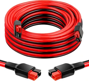 10AWG 30FT Anderson-Style Extension Cable 30A Connectors, Tinned Copper with PVC Jacket for Solar Panels, RVs & Battery Systems 10AWG 30FT Anderson-Style Extension Cable 30A Connectors, Tinned Copper with PVC Jacket for Solar Panels, RVs & Battery Systems