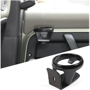 Car Front/Rear Door Cup Holder Expander Water Cup Drink Holder Compatible with Land Rover Defender 90/110/130 20202025 (Black) Car Front/Rear Door Cup Holder Expander Water Cup Drink Holder Compatible with Land Rover Defender 90/110/130 20202025 (Black)