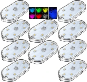 USB Charging Touch-Sensor LED Interior Car Light Touch Lamp for Car Lighting & Night Light (Colour, 10 PCS) USB Charging Touch-Sensor LED Interior Car Light Touch Lamp for Car Lighting & Night Light (Colour, 10 PCS)