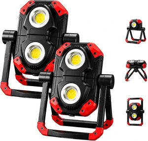 M6 2-Pack Rechargeable LED Work Light, 2500LM Magnetic COB Shop Light M6 2-Pack Rechargeable LED Work Light, 2500LM Magnetic COB Shop Light