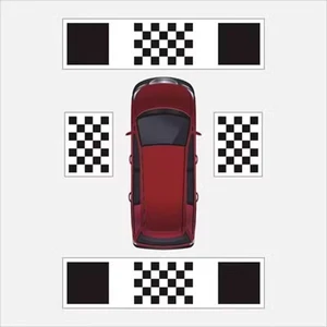360° Car Camera Calibration Mats Auto Diagnostic Grid Cloth Tools for Panoramic Bird's-Eye Vehicle Backup DVR System, E + A 360° Car Camera Calibration Mats Auto Diagnostic Grid Cloth Tools for Panoramic Bird's-Eye Vehicle Backup DVR System, E + A
