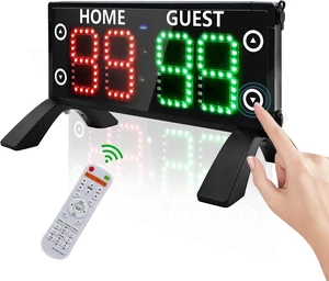 High-Brightness Large Digital Scoreboard Portable Outdoor Electronic Score Keeper with Remote for Basketball, Pickleball & Outdoor Games High-Brightness Large Digital Scoreboard Portable Outdoor Electronic Score Keeper with Remote for Basketball, Pickleball & Outdoor Games