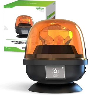 W08 Wireless Amber LED Beacon Lights with Magnetic Base Strobe W08 Wireless Amber LED Beacon Lights with Magnetic Base Strobe