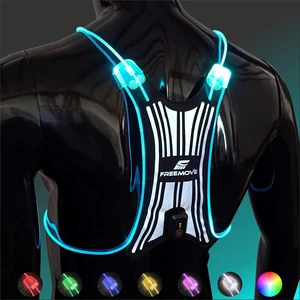 SPIDER Reflective Lighted Running Vest Optic Fiber Technology, 360° Visible, Ultralight, Phone Pocket, Fully Adjustable XS-3XL for Safe Night Sports & Walking SPIDER Reflective Lighted Running Vest Optic Fiber Technology, 360° Visible, Ultralight, Phone Pocket, Fully Adjustable XS-3XL for Safe Night Sports & Walking