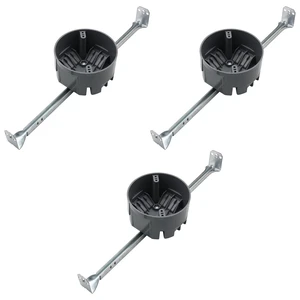 3-Pack Round 20 cu in Electrical Box with Adjustable Bar 3-Pack Round 20 cu in Electrical Box with Adjustable Bar