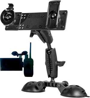 Double Suction Window Mount for Garmin Drivetrack, Alpha 100 & Alpha 200 Double Suction Window Mount for Garmin Drivetrack, Alpha 100 & Alpha 200
