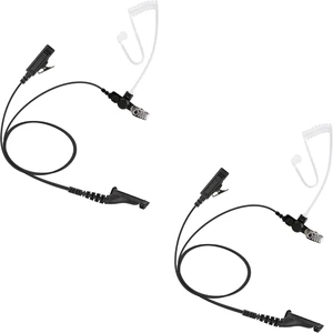 2 Pack BCT22-M9 2-Wire Surveillance Acoustic Tube Earpiece with PTT Mic, Compatible with Motorola APX 8000/7000/4000/6000, XPR 7580e/7380e/7550/7350e/7350 2 Pack BCT22-M9 2-Wire Surveillance Acoustic Tube Earpiece with PTT Mic, Compatible with Motorola APX 8000/7000/4000/6000, XPR 7580e/7380e/7550/7350e/7350