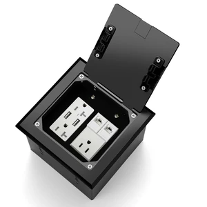 Recessed Floor Outlet with 2 * 20 Amp Tamper-Resistant Receptacles Recessed Floor Outlet with 2 * 20 Amp Tamper-Resistant Receptacles