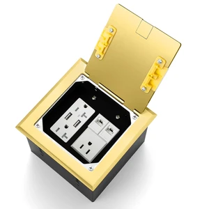 Recessed Floor Outlet with 2 * 20 Amp Tamper-Resistant Receptacles Recessed Floor Outlet with 2 * 20 Amp Tamper-Resistant Receptacles