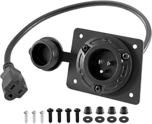 Charger Port Cover Plate Adapter for EZGO TXT36 EXTRON Golf Cart Charger Port Cover Plate Adapter for EZGO TXT36 EXTRON Golf Cart