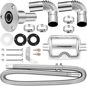 25mm x 150cm Stainless Steel Diesel Heater Exhaust Pipe & Silencer 25mm x 150cm Stainless Steel Diesel Heater Exhaust Pipe & Silencer