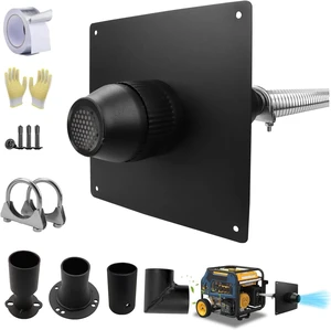 2026 Upgraded Generator Exhaust Extension Silencer Kit, Insulated Through-Wall Mount Plate, 52% Noise Reduction, Compatible with Firman H07552/Wh03242/T07571/3 & Honda Eu6500/7000is 2026 Upgraded Generator Exhaust Extension Silencer Kit, Insulated Through-Wall Mount Plate, 52% Noise Reduction, Compatible with Firman H07552/Wh03242/T07571/3 & Honda Eu6500/7000is