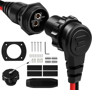 1865120 MKR-28 Trolling Motor Plug & Socket Connector, Waterproof 12V/24V/36V/48V for Minn Kota Freshwater & Saltwater Boats 1865120 MKR-28 Trolling Motor Plug & Socket Connector, Waterproof 12V/24V/36V/48V for Minn Kota Freshwater & Saltwater Boats
