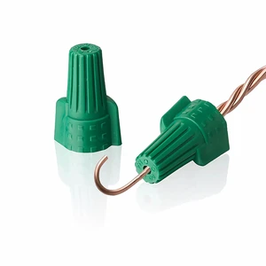 650 pcs Green Winged Ground Wire Connector Nuts with Hole, UL Listed Electrical Caps for 14-10 AWG 650 pcs Green Winged Ground Wire Connector Nuts with Hole, UL Listed Electrical Caps for 14-10 AWG