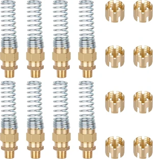 16PCS Brass DOT Air Brake Hose End Fitting, 3/8" Hose x 3/8" Male Connector 16PCS Brass DOT Air Brake Hose End Fitting, 3/8" Hose x 3/8" Male Connector