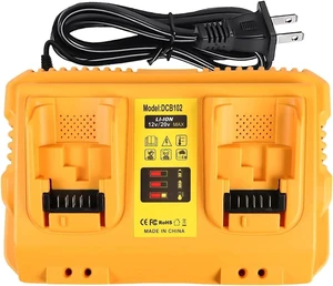 DCB102 20V Max Dual Battery Charger, Replacement Dewalt 12/20V Charging Station DCB102 20V Max Dual Battery Charger, Replacement Dewalt 12/20V Charging Station