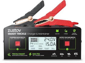 Multi-Voltage 6V/8V/12V/14V/16V/24V Battery Charger for Lead-Acid Batteries Multi-Voltage 6V/8V/12V/14V/16V/24V Battery Charger for Lead-Acid Batteries
