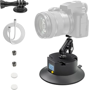 6" Electric Suction Cup Camera Mount Kit with Display, 5KG Max Load 6" Electric Suction Cup Camera Mount Kit with Display, 5KG Max Load