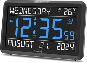 Large Digital Clock with Date & Day of Week for Seniors Large Digital Clock with Date & Day of Week for Seniors