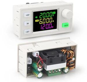 SK-120X Adjustable 120W DC-DC Buck-Boost Power Converter, CC/CV 6-36V to 0-36V with Color Display, Regulated Laboratory Power Supply SK-120X Adjustable 120W DC-DC Buck-Boost Power Converter, CC/CV 6-36V to 0-36V with Color Display, Regulated Laboratory Power Supply