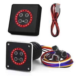 15170-001 Trim Tab Tactile Switch Kit with LED Indicator & Dual Control Panels, 12V/24V Waterproof for Lenco Marine Actuators, Boats & Yachts 15170-001 Trim Tab Tactile Switch Kit with LED Indicator & Dual Control Panels, 12V/24V Waterproof for Lenco Marine Actuators, Boats & Yachts