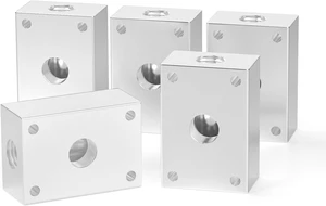 1/4" OD Push-to-Connect Manifold Block Assembly, Pneumatic Shunt Fittings (Pack of 5) 1/4" OD Push-to-Connect Manifold Block Assembly, Pneumatic Shunt Fittings (Pack of 5)