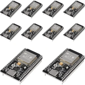 10 Pieces 38-Pin ESP32S ESP-WROOM-32 WiFi & Bluetooth Development Board, USB Type-C CP2102 Dual-Core ESP32 for IoT Projects, Compatible with IDE 10 Pieces 38-Pin ESP32S ESP-WROOM-32 WiFi & Bluetooth Development Board, USB Type-C CP2102 Dual-Core ESP32 for IoT Projects, Compatible with IDE