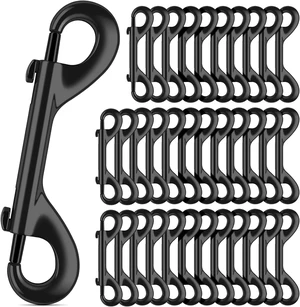 3.5" Zinc Alloy Double-Ended Bolt Snap Hooks, 110lbs Heavy-Duty Trigger Clips for Dog Leashes, Water Buckets, Horse Feed & Hammocks (35 Pack) 3.5" Zinc Alloy Double-Ended Bolt Snap Hooks, 110lbs Heavy-Duty Trigger Clips for Dog Leashes, Water Buckets, Horse Feed & Hammocks (35 Pack)