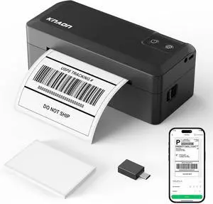 Shipping Thermal Label Printer, 4x6 Portable Label Printer, Bluetooth Label Maker for Small Business, Support iPhone,Android,Windows,Mac,Chromebook,Works with USPS Black Shipping Thermal Label Printer, 4x6 Portable Label Printer, Bluetooth Label Maker for Small Business, Support iPhone,Android,Windows,Mac,Chromebook,Works with USPS Black
