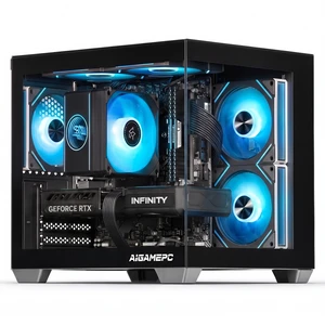 AIGAMEPC Gaming PC Desktop Computer, AMD Ryzen 7 5700X, GeForce RTX 5060 8G, 16GB DDR4 RAM, 1TB M.2 NVMe SSD, BX3 650W 80PLUS Bronze PSU, ARGB Fans, WiFi+BT, for Game Design and Office AIGAMEPC Gaming PC Desktop Computer, AMD Ryzen 7 5700X, GeForce RTX 5060 8G, 16GB DDR4 RAM, 1TB M.2 NVMe SSD, BX3 650W 80PLUS Bronze PSU, ARGB Fans, WiFi+BT, for Game Design and Office
