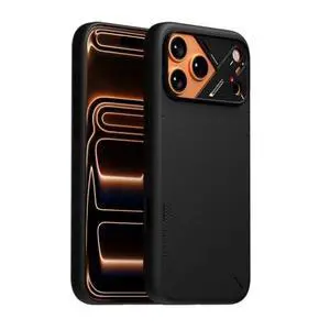 A17 Vegan Leather CoolHyper iPhone 17 Pro Max Case | Camera Control | with Cooling Fins | Luxury Comfort | Compatible with MagSafe | Complete Wrap-Around - Black A17 Vegan Leather CoolHyper iPhone 17 Pro Max Case | Camera Control | with Cooling Fins | Luxury Comfort | Compatible with MagSafe | Complete Wrap-Around - Black