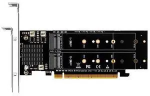 PA41 Quad M.2 NVMe to PCIe 4.0 X16 Adapter Without PCIe Bifurcation Function, Support 22110/2280/2260/2242/2230 Size (PCIe Bifurcation Motherboard is Required) PA41 Quad M.2 NVMe to PCIe 4.0 X16 Adapter Without PCIe Bifurcation Function, Support 22110/2280/2260/2242/2230 Size (PCIe Bifurcation Motherboard is Required)