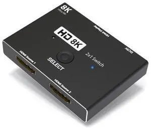 HDMI Switch 8K 2 in 1 Out Directional HDMI 2.1 Splitter 8K 60Hz/ 4K 120Hz Converter 48Gbps High-Speed Transmission Splitter Compatible with Xbox PS3/4/5 Projectors Monitors HDMI Switch 8K 2 in 1 Out Directional HDMI 2.1 Splitter 8K 60Hz/ 4K 120Hz Converter 48Gbps High-Speed Transmission Splitter Compatible with Xbox PS3/4/5 Projectors Monitors