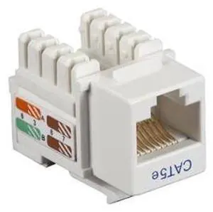 CAT5e Value Line Keystone Jack, White, 10-Pack CAT5e Value Line Keystone Jack, White, 10-Pack