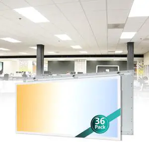 2x4 LED Flat Panel Light, 36 Pack, Selectable 40W/50W/60W, 3000K/4000K/5000K/6000K, 0-10V Dimmable, ETL Certified, 6600LM, Drop Ceiling Office Lighting 2x4 LED Flat Panel Light, 36 Pack, Selectable 40W/50W/60W, 3000K/4000K/5000K/6000K, 0-10V Dimmable, ETL Certified, 6600LM, Drop Ceiling Office Lighting