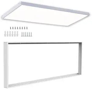 10 Pack 2x4 Surface Mount Kit Aluminum Frame for 2x4 LED Flat Panel Light, Not Included LED Panel Light 10 Pack 2x4 Surface Mount Kit Aluminum Frame for 2x4 LED Flat Panel Light, Not Included LED Panel Light