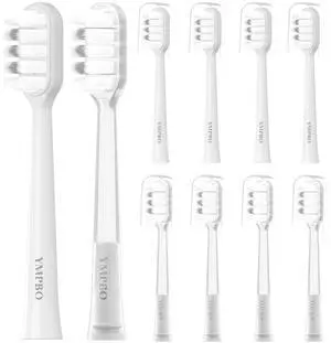 Toothbrush Heads Compatible with Laifen Electric Toothbrush, Replacement Brush Head Refill, Transparent+White, Gentle Sensitive, 10 Pack Toothbrush Heads Compatible with Laifen Electric Toothbrush, Replacement Brush Head Refill, Transparent+White, Gentle Sensitive, 10 Pack