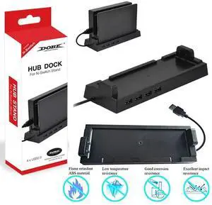 For USB 2.0 Hub Transmission Base Dock 4 USB Port External Splitter Expansion Adapter Stand for Nintendo Switch Game Console For USB 2.0 Hub Transmission Base Dock 4 USB Port External Splitter Expansion Adapter Stand for Nintendo Switch Game Console