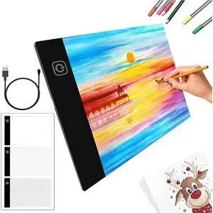 A3 Painting Light Pad Tracing White LED Artcraft Light Box Bright Pad for Sketching, Diamond Painting A3 Painting Light Pad Tracing White LED Artcraft Light Box Bright Pad for Sketching, Diamond Painting