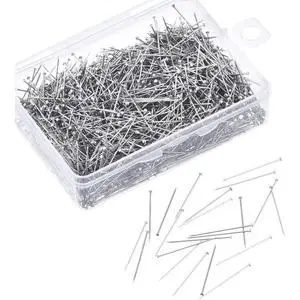 100PCS Straight Pins for Crafts, Sewing Pins Stainless Steel Pin for Jewelry Making, Quilting 100PCS Straight Pins for Crafts, Sewing Pins Stainless Steel Pin for Jewelry Making, Quilting