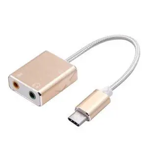 7.1 External USB Type C Sound Card Jack 3.5mm USB Audio Adapter Earphone Micphone Sound Card for Macbook Computer Laptop 7.1 External USB Type C Sound Card Jack 3.5mm USB Audio Adapter Earphone Micphone Sound Card for Macbook Computer Laptop