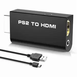 PS2 to HD Adapter, M209 - Supports all PS2 display modes, 3.5mm audio output, plug and play, USB cable powered. PS2 to HD Adapter, M209 - Supports all PS2 display modes, 3.5mm audio output, plug and play, USB cable powered.
