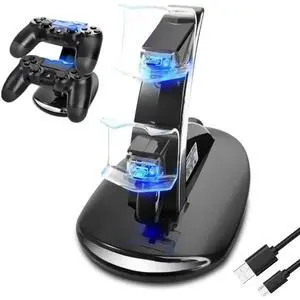 PS4 Controller Charger, 4 Controller USB Charging Station Dock, Playstation 4 Charging Station for Playstation4 / PS4 / PS4 Slim / PS4 Pro Controller PS4 Controller Charger, 4 Controller USB Charging Station Dock, Playstation 4 Charging Station for Playstation4 / PS4 / PS4 Slim / PS4 Pro Controller